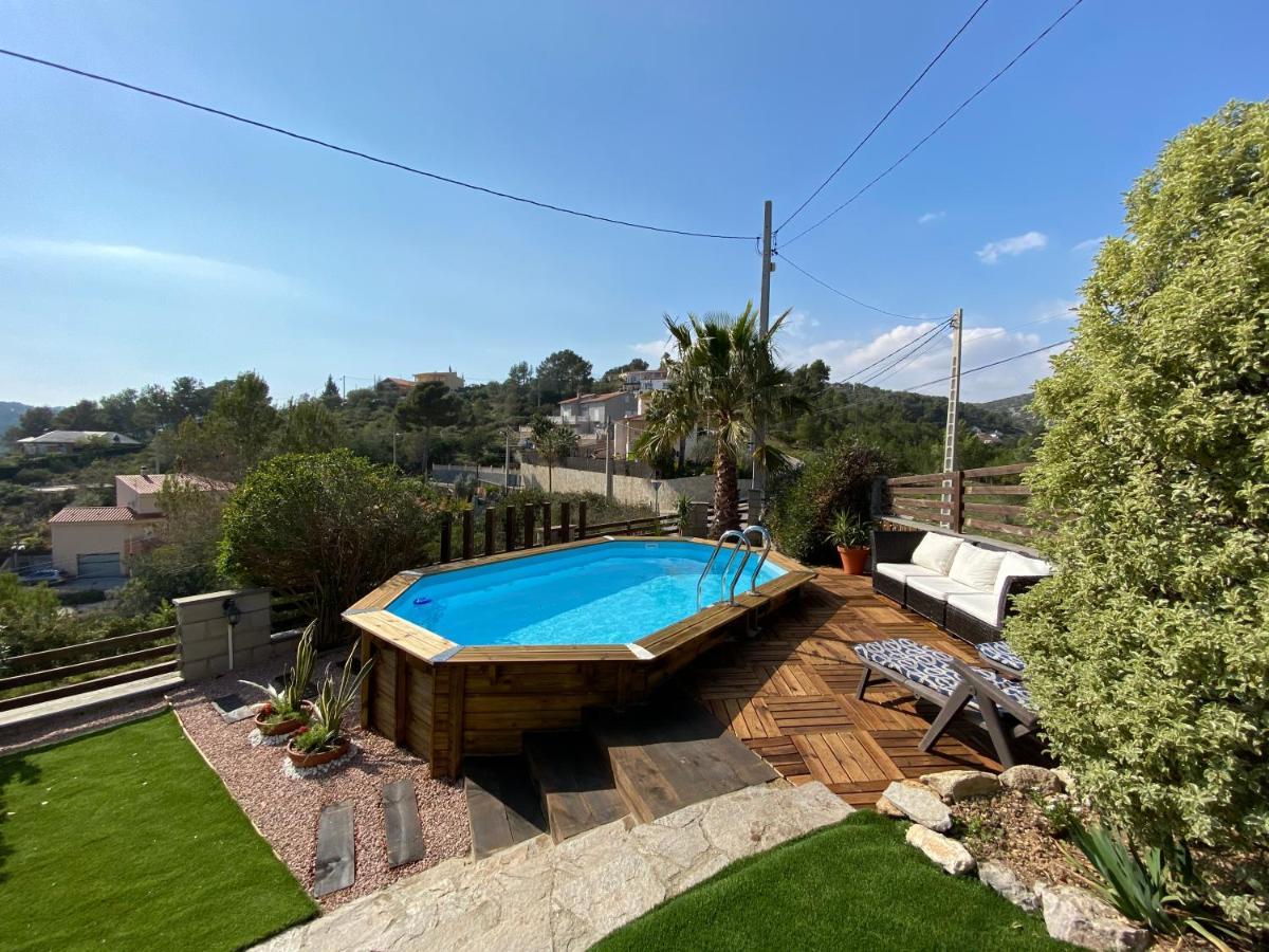 Amazing Vila Close To Sitges, Jacuzzi, Swimming Pool & Exellent Views Olivella エクステリア 写真