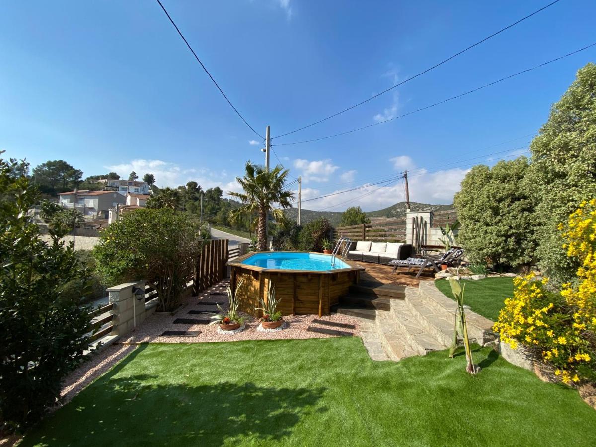 Amazing Vila Close To Sitges, Jacuzzi, Swimming Pool & Exellent Views Olivella エクステリア 写真