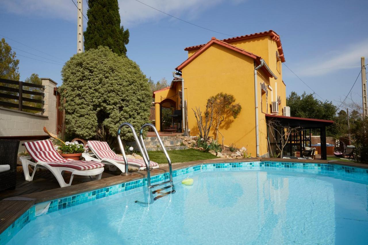 Amazing Vila Close To Sitges, Jacuzzi, Swimming Pool & Exellent Views Olivella エクステリア 写真