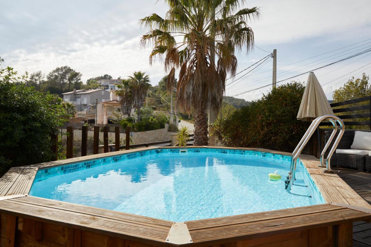 Amazing Vila Close To Sitges, Jacuzzi, Swimming Pool & Exellent Views Olivella エクステリア 写真